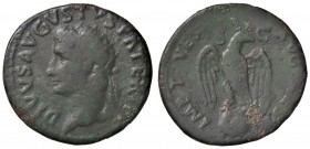 ROMANE IMPERIALI - Augusto (27 a.C.-14 d.C.) - Dupondio (Restituzione di Tito) - Testa radiata a s. /R Aquila appoggiata su globo con la testa volta a...