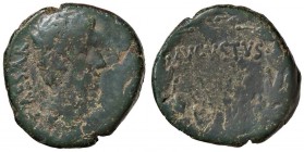 ROMANE IMPERIALI - Augusto (27 a.C.-14 d.C.) - Asse - CAESAR Testa a d. /R AVGVSTVS entro corona C. 34 (AE g. 10,26) Patina verde
 Patina verde
MB