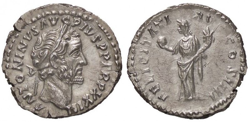 ROMANE IMPERIALI - Antonino Pio (138-161) - Denario - Testa laureata a d. /R La ...