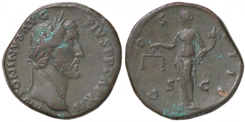 ROMANE IMPERIALI - Antonino Pio (138-161) - Sesterzio - Testa laureata a d. /R L...