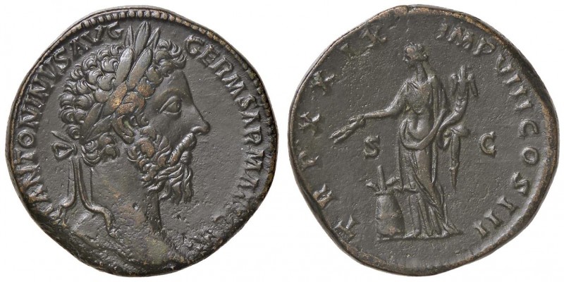 ROMANE IMPERIALI - Marco Aurelio (161-180) - Sesterzio - Testa laureata a d. /R ...