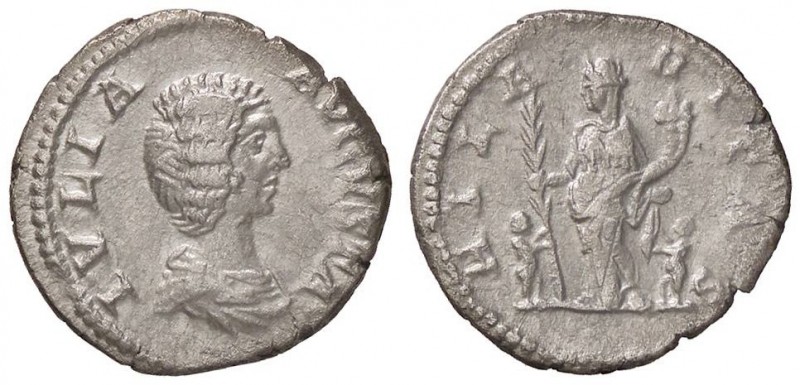 ROMANE IMPERIALI - Giulia Domna (moglie di S. Severo) - Denario - Busto a d. /R ...
