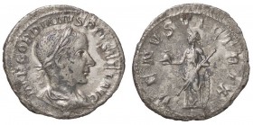 ROMANE IMPERIALI - Gordiano III (238-244) - Denario - Busto laureato e drappeggiato a d. /R Venere stante a s. con elmo, scettro trasversale e scudo C...