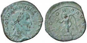 ROMANE IMPERIALI - Traiano Decio (249-251) - Sesterzio - Busto laureato e drappeggiato a d. /R La Vittoria andante a s. con corona e palma C. 117 (AE ...