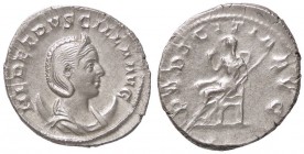 ROMANE IMPERIALI - Erennia Etruscilla (moglie di Traiano Decio) - Antoniniano - Busto diademato a d. su crescente /R Il Pudore seduto a s. si alza il ...