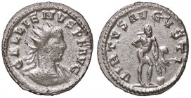 ROMANE IMPERIALI - Gallieno (253-268) - Antoniniano - Busto radiato e drappeggiato a d. /R Ercole stante a d., appoggia la clava a una roccia C. 1317 ...