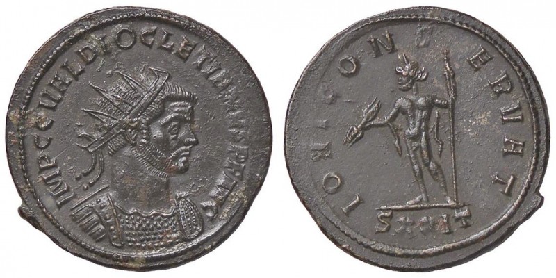 ROMANE IMPERIALI - Diocleziano (284-305) - Antoniniano - Busto radiato e corazza...
