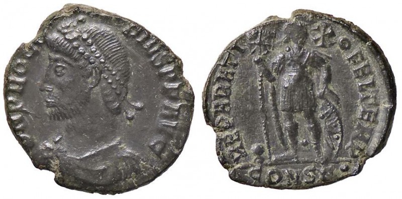 ROMANE IMPERIALI - Procopio (365-366) - AE 3 (Costantinopoli) - Busto diademato ...
