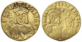 BIZANTINE - Teofilo (829-832) - Solido (Costantinopoli) - Busto di fronte /R Busti di Michele II e Costantino Ratto 1834; Sear 1653 R (AU g. 4,16) App...