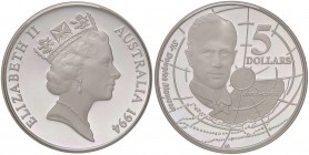 ESTERE - AUSTRALIA - Elisabetta II (1952) - 5 Dollari 1994 - Douglas Mawson Kr. 268 AG
 
FS