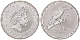 ESTERE - AUSTRALIA - Elisabetta II (1952) - 2 Dollari 2003 - Kookaburra Kr. 879 AG
 
FS