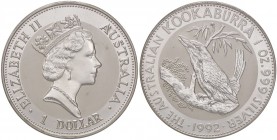 ESTERE - AUSTRALIA - Elisabetta II (1952) - Dollaro 1992 - Kookaburra Kr. 164 AG
 
FS