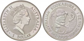 ESTERE - AUSTRALIA - Elisabetta II (1952) - Dollaro 1993 - Kookaburra Kr. 209 AG
 
FS