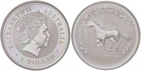 ESTERE - AUSTRALIA - Elisabetta II (1952) - Dollaro 2002 - Anno del cavallo Kr. 580 AG
 
FS