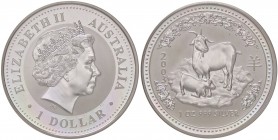 ESTERE - AUSTRALIA - Elisabetta II (1952) - Dollaro 2003 - Anno della capra Kr. 665 AG
 
FS