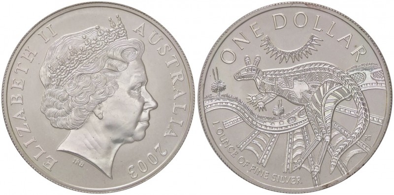 ESTERE - AUSTRALIA - Elisabetta II (1952) - Dollaro 2003 - Canguro Kr. 798 AG
 ...