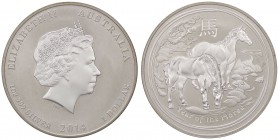 ESTERE - AUSTRALIA - Elisabetta II (1952) - Dollaro 2014 - Anno del cavallo Kr. 2111 AG
 
FDC