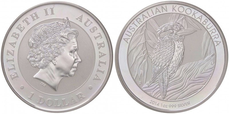 ESTERE - AUSTRALIA - Elisabetta II (1952) - Dollaro 2014 - Kokaburra Kr. 2164 AG...