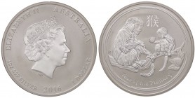 ESTERE - AUSTRALIA - Elisabetta II (1952) - Dollaro 2016 - Anno della scimmia AG
 
FDC