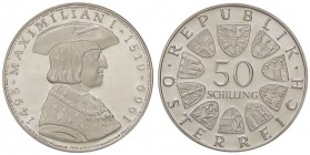 ESTERE - AUSTRIA - Seconda Repubblica (1945) - 50 Scellini 1969 - Maximilian I Kr. 2906 AG
 
FS