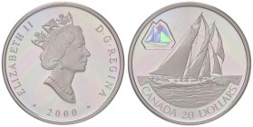 ESTERE - CANADA - Elisabetta II (1952) - 20 Dollari 2000 - La Blunose AG In confezione
 In confezione
FS