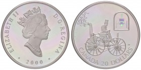 ESTERE - CANADA - Elisabetta II (1952) - 20 Dollari 2000 - Macchina a vapore AG In confezione
 In confezione
FS