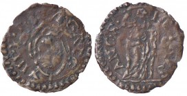 ZECCHE ITALIANE - ANCONA - Gregorio XIII (1572-1585) - Quattrino CNI 338; Munt. 328 (MI g. 0,54)
 
meglio di MB