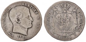 ZECCHE ITALIANE - BOLOGNA - Napoleone I, Re d'Italia (1805-1814) - Lira 1810 Pag. 57a; Mont. 96 R AG Puntali aguzzi
 Puntali aguzzi - 
MB