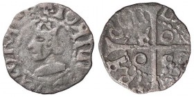 ZECCHE ITALIANE - CAGLIARI - Giovanni II d'Aragona (1458-1479) - Reale minuto MIR 15 R (MI g. 0,7)
 
MB-BB
