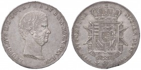 ZECCHE ITALIANE - FIRENZE - Leopoldo II di Lorena (1824-1859) - Francescone 1856 Pag. 117a; Mont. 330 AG Contorno con valore tra stellette in rilievo ...