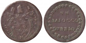 ZECCHE ITALIANE - GUBBIO - Pio VI (1775-1799) - Baiocco A. XVIII Munt. 362 NC CU
 
qBB/BB