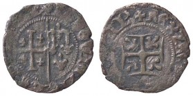 ZECCHE ITALIANE - NAPOLI - Giovanna I d'Angiò e Ludovico di Taranto (1347-1362) - Denaro P.R. 3; MIR 36 NC (MI g. 0,57)
 
qBB