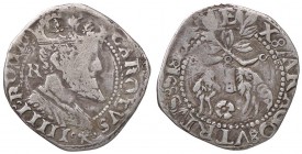 ZECCHE ITALIANE - NAPOLI - Carlo V (1516-1556) - Carlino P.R. 36b; MIR 148/2 (AG g. 2,94)
 
MB
