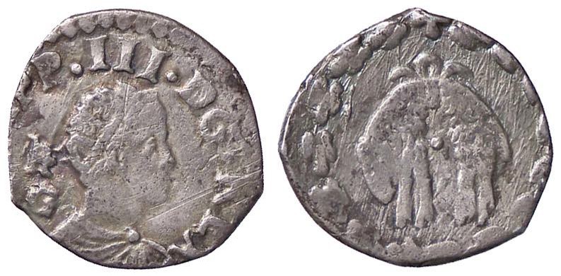 ZECCHE ITALIANE - NAPOLI - Filippo III (1598-1621) - Mezzo carlino Tipo P.R. 32;...
