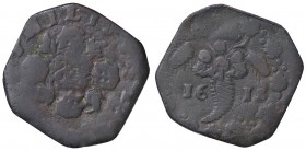 ZECCHE ITALIANE - NAPOLI - Filippo III (1598-1621) - Tornese 1615 P.R. 49; MIR 222/6 (AE g. 3,26)
 
meglio di MB