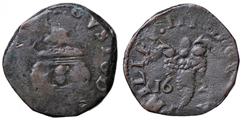 ZECCHE ITALIANE - NAPOLI - Filippo III (1598-1621) - Tornese 1620 P.R. 60; MIR 2...