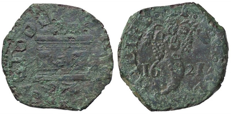 ZECCHE ITALIANE - NAPOLI - Filippo III (1598-1621) - Tornese 1621 P.R. 62; MIR 2...