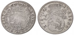 ZECCHE ITALIANE - NAPOLI - Carlo II, secondo periodo (1675-1700) - Tarì 1684 P.R. 11; MIR 298/2 AG
 
BB