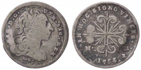 ZECCHE ITALIANE - NAPOLI - Carlo di Borbone (1734-1759) - Carlino 1755 P.R. 44; Mont. 81 R AG Schiacciatura di conio
 Schiacciatura di conio
meglio ...