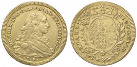 ZECCHE ITALIANE - NAPOLI - Ferdinando IV di Borbone (primo periodo, 1759-1799) - 6 Ducati 1776 P.R. 24; Mont. 151 (AU g. 8,79) Da incastonatura
 Da i...