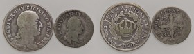 ZECCHE ITALIANE - NAPOLI - Ferdinando IV di Borbone (primo periodo, 1759-1799) - Tarì 1798 P.R. 87; Mont. 247 AG Assieme a carlino 1798 - Lotto di 2 m...