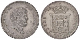 ZECCHE ITALIANE - NAPOLI - Ferdinando II di Borbone (1830-1859) - Piastra 1856 P.R. 85; Mont. 804 e seg. AG Segnetti
 Segnetti
SPL