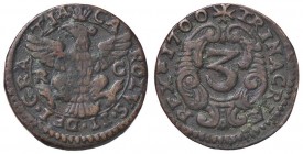 ZECCHE ITALIANE - PALERMO - Carlo II (1674-1700) - 3 Piccioli 1700 Spahr 87 CU
 
BB/BB+