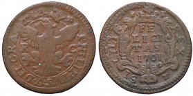 ZECCHE ITALIANE - PALERMO - Filippo V di Borbone (1701-1713) - Grano 1701 Spahr 20; MIR 506 CU
 
MB-BB