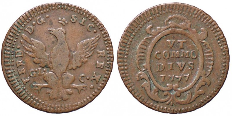 ZECCHE ITALIANE - PALERMO - Ferdinando III di Borbone (1759-1816) - Grano 1777 S...