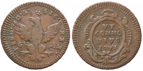 ZECCHE ITALIANE - PALERMO - Ferdinando III di Borbone (1759-1816) - Grano 1777 Spahr 103; Mont. 388 CU
 
qBB/BB