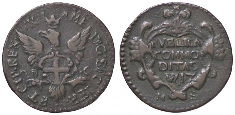 SAVOIA - Vittorio Amedeo II (secondo periodo, 1680-1730) - Grano 1717 (Palermo) ...
