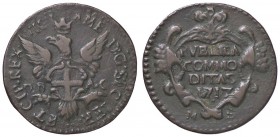 SAVOIA - Vittorio Amedeo II (secondo periodo, 1680-1730) - Grano 1717 (Palermo) MIR 901i RR CU Sigle MS
 Sigle MS - 
BB