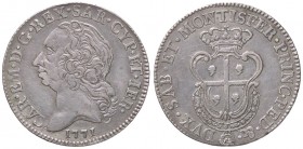 SAVOIA - Carlo Emanuele III (1730-1773) - Mezzo scudo sardo 1771 Mont. 255 R AG
 
BB/BB+