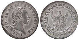 SAVOIA - Vittorio Amedeo III (1773-1796) - 2,6 Soldi 1781 Mont. 393 MI
 
SPL